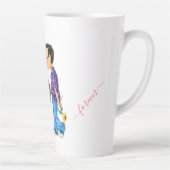 Cute Romantic Couple - Love - I love you - Kiss Latte Mok (Rechts)