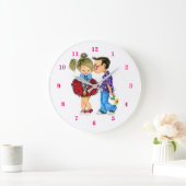 Cute Romantic Couple - Love - Kiss Grote Klok (Huis)