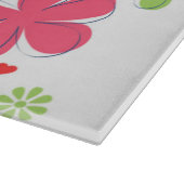 Cute romantic flower illustratie "I Love You" Snijplank (Hoek)