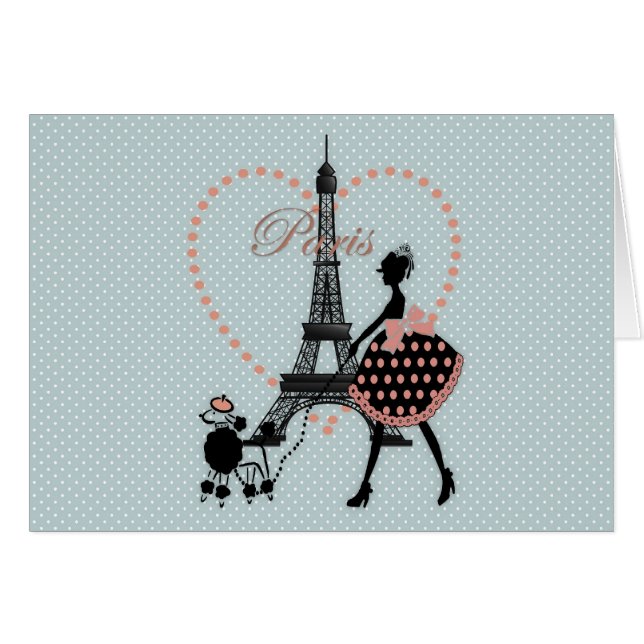 Cute romantic  girl silhouette wandelen (Voorkant Horizontaal)