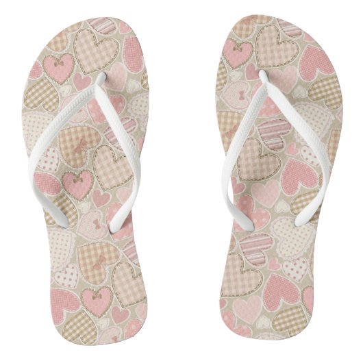 Cute Romantic Hearts Pattern Teenslippers (Voetbed)