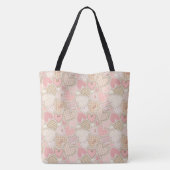 Cute Romantic Hearts Pattern Tote Bag (Achterkant)