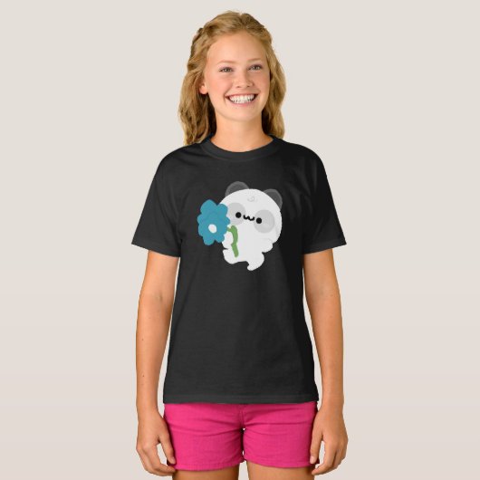 Cute Romantic Panda T-shirt (Voorkant volledig)