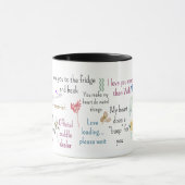 Cute Romantic Quotes Aesthetic Mug Art Mok (Midden)