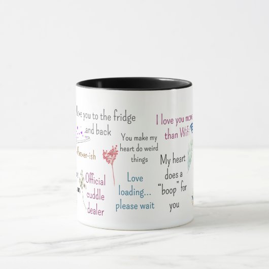 Cute Romantic Quotes Aesthetic Mug Art Mok (Midden)