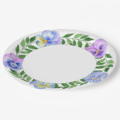 Cute Romantic Waterverven Birthday Paper Pl Papieren Bordje (Gekanteld)