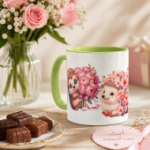 Cute Romantische Egel Espresso Kop – Bloemstukje