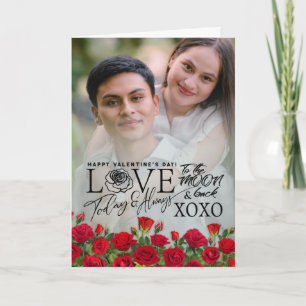 Cute romantische Valentijnsdag foto Kaart