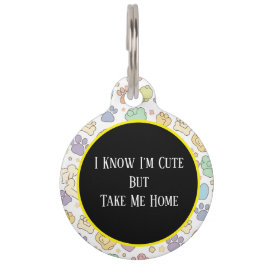 Cute Ronde Hond ID Tag – Gepersonaliseerde Hondenr Huisdierpenning