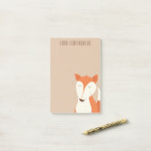 Cute Roodvossen Bosdier Kinderen Post-it® Notes (Op bureau)
