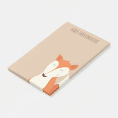 Cute Roodvossen Bosdier Kinderen Post-it® Notes (Schuin)