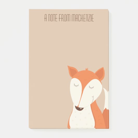 Cute Roodvossen Bosdier Kinderen  Post-it® Notes (Voorkant)