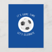 Cute Rookie Voetbal Budget 1e Verjaardagsuitnodigi (Achterkant)