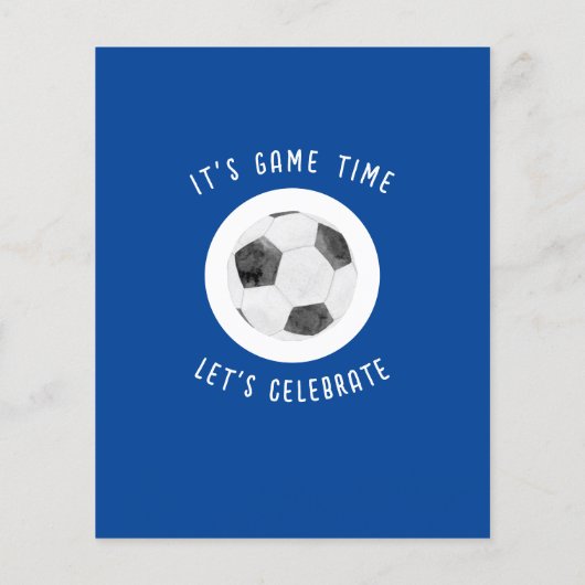 Cute Rookie Voetbal Budget 1e Verjaardagsuitnodigi (Achterkant)