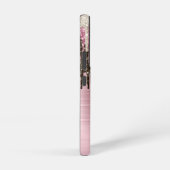 Cute Roos gold Brown Glitter Driemonogram Samsung Galaxy Hoesje (Rechterkant)