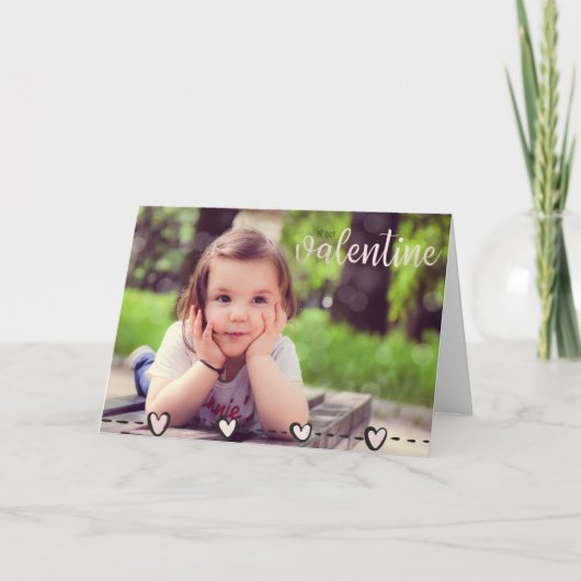 Cute Roos Gold is onze aangepaste Valentijn Foto Feestdagen Kaart (Voorkant)