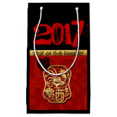 Cute Rooster Chinese New Custom Year Birthday SGB Klein Cadeauzakje (Voorkant)