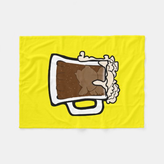 Cute Root Beer Float Children's Fleece Deken (Voorkant (Horizontaal))