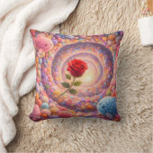 Cute Rose Fantasy Pillow For Girls Kids Kussen (Deken)