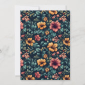 Cute Rose Flower Birthday Present Kaart (Achterkant)