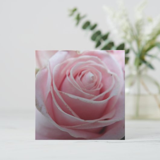 Cute Rose Flower Card (Staand voorkant)