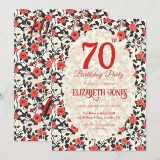 Cute Rose Flower First Birthday Kaart