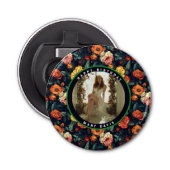 Cute Rose Flower Spring Birthday Button Flesopener (Voorkant)