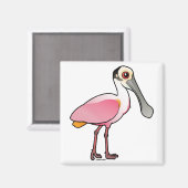 Cute Roseate Spoonbill Magneet (Voorkant / Achterkant)