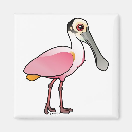 Cute Roseate Spoonbill Magneet (Voorkant)