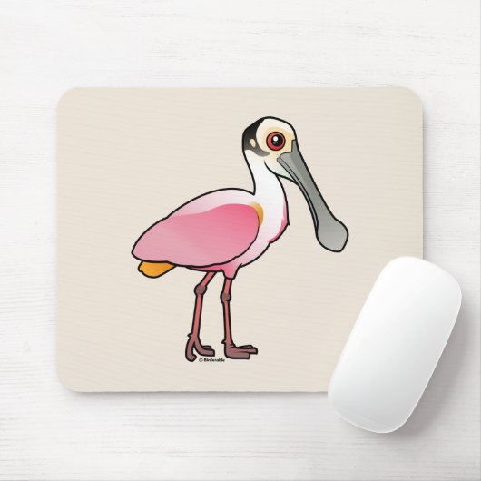 Cute Roseate Spoonbill Muismat (Met muis)