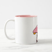 Cute Roseate Spoonbill Tweekleurige Koffiemok (Links)