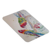 Cute Rosella Parrots vogel Waterverf Art Magnet Magneet (Rechterzijde)