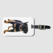 Cute Rottie Puppy Dog mama Rottweiler Bagagelabel (Voorkant (horizontaal))