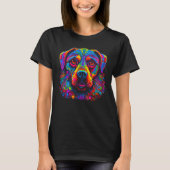 Cute Rottweiler Dog Design T-shirt (Voorkant)