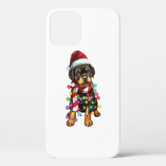 Cute Rottweiler Dog Lover Funny Xmas Holiday Gift Case-Mate iPhone Case (Achterkant)