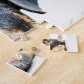 Cute Rottweiler Dog Santa Gift voor Rottie-eigenaa Legpuzzel (Zijkant)