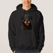 Cute Rottweiler Funny Hoodie (Voorkant)
