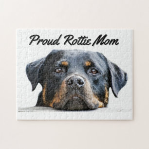 Cute Rottweiler Hondenras   Proud Rottie Mam Legpuzzel