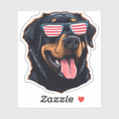 Cute Rottweiler Puppy Sticker (Vel)