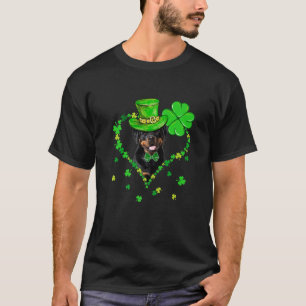 Cute Rottweiler Saint Patrick's Day Dogs Dad Ma T-shirt