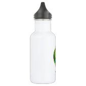 Cute Round Cactus in een Red Sombrero Waterfles (Links)