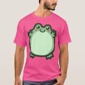 Cute Round Frog T-shirt (Voorkant)