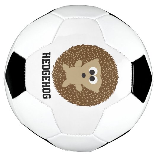 Cute Round Hedegel Voetbal (Gedraaid)