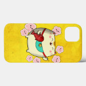 Cute Round Maneki Neko Cat Case-Mate iPhone Case (Achterkant (horizontaal))