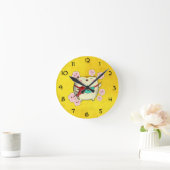 Cute Round Maneki Neko Cat Ronde Klok (Huis)