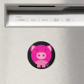 Cute Round Pig Cartoon Magneet (Insitu (Vaatwasser))
