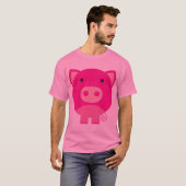 Cute Round Pig Cartoon T-shirt (Voorkant volledig)