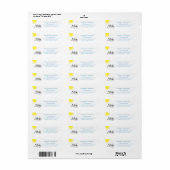Cute Row Boat Sunshine Return Label (Full Sheet)