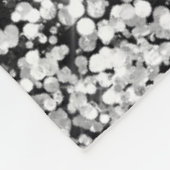 Cute royal blue faux glitter monogram fleece deken (Hoek)