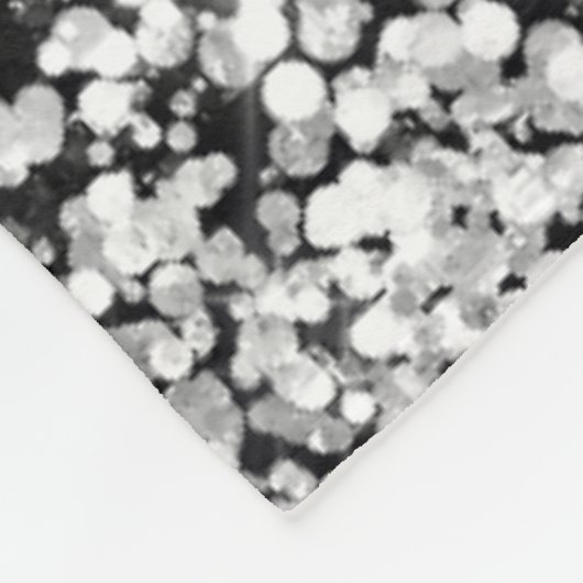 Cute royal blue faux glitter monogram fleece deken (Hoek)